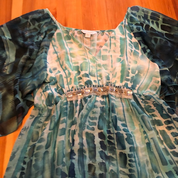 Beautiful blue tunic top - Picture 4 of 4